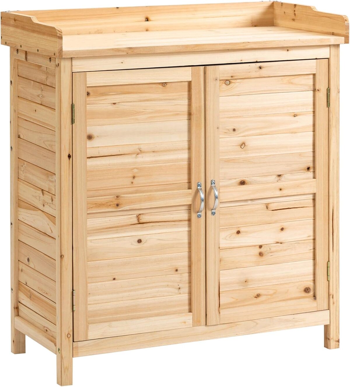 Test de l'armoire de jardin Outsunny en bois pré-huilé