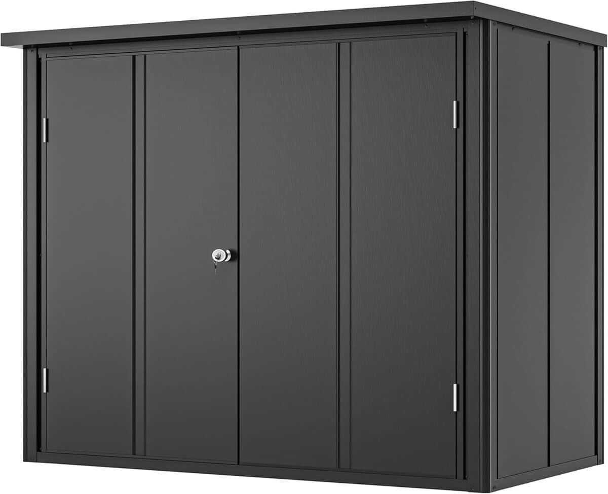 Test : armoire de jardin GFP Primeyard en métal 156x84x131 cm