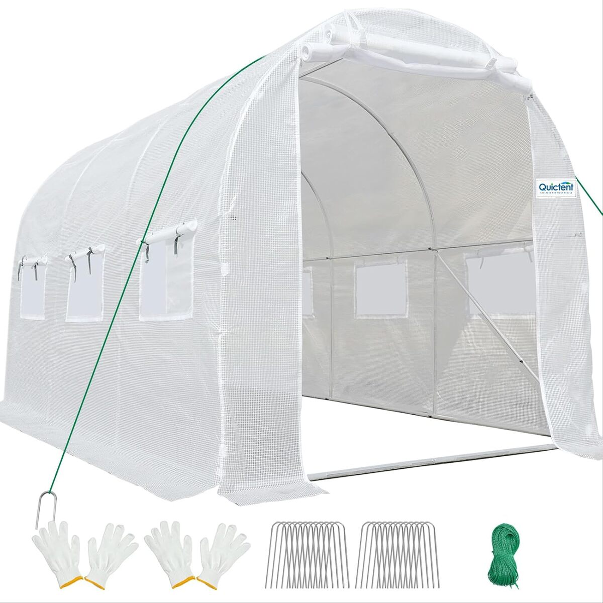 Test de la serre tunnel Quictent 6 m² en acier galvanisé