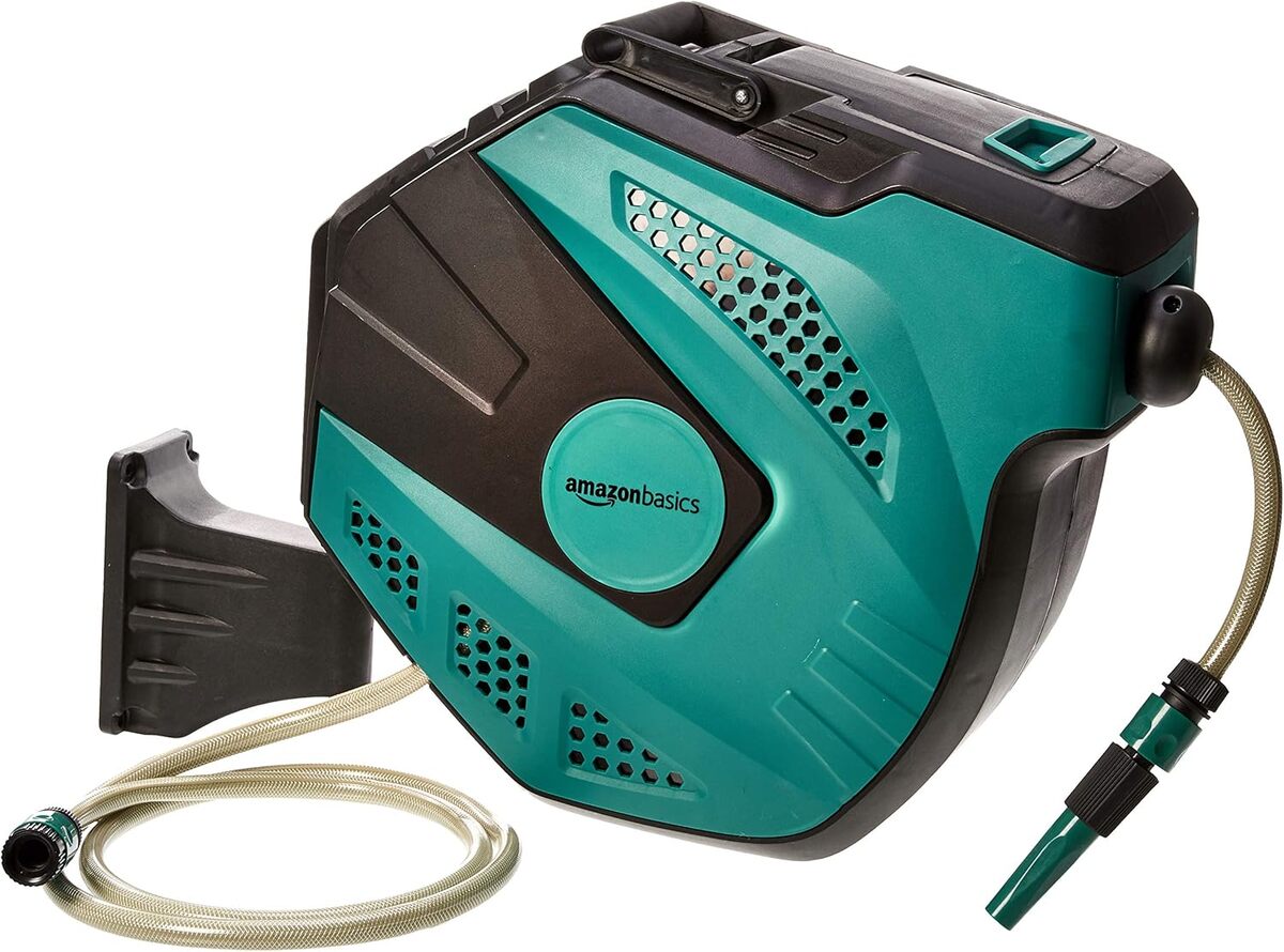 Test : enrouleur automatique Amazon Basics, 35 m vert