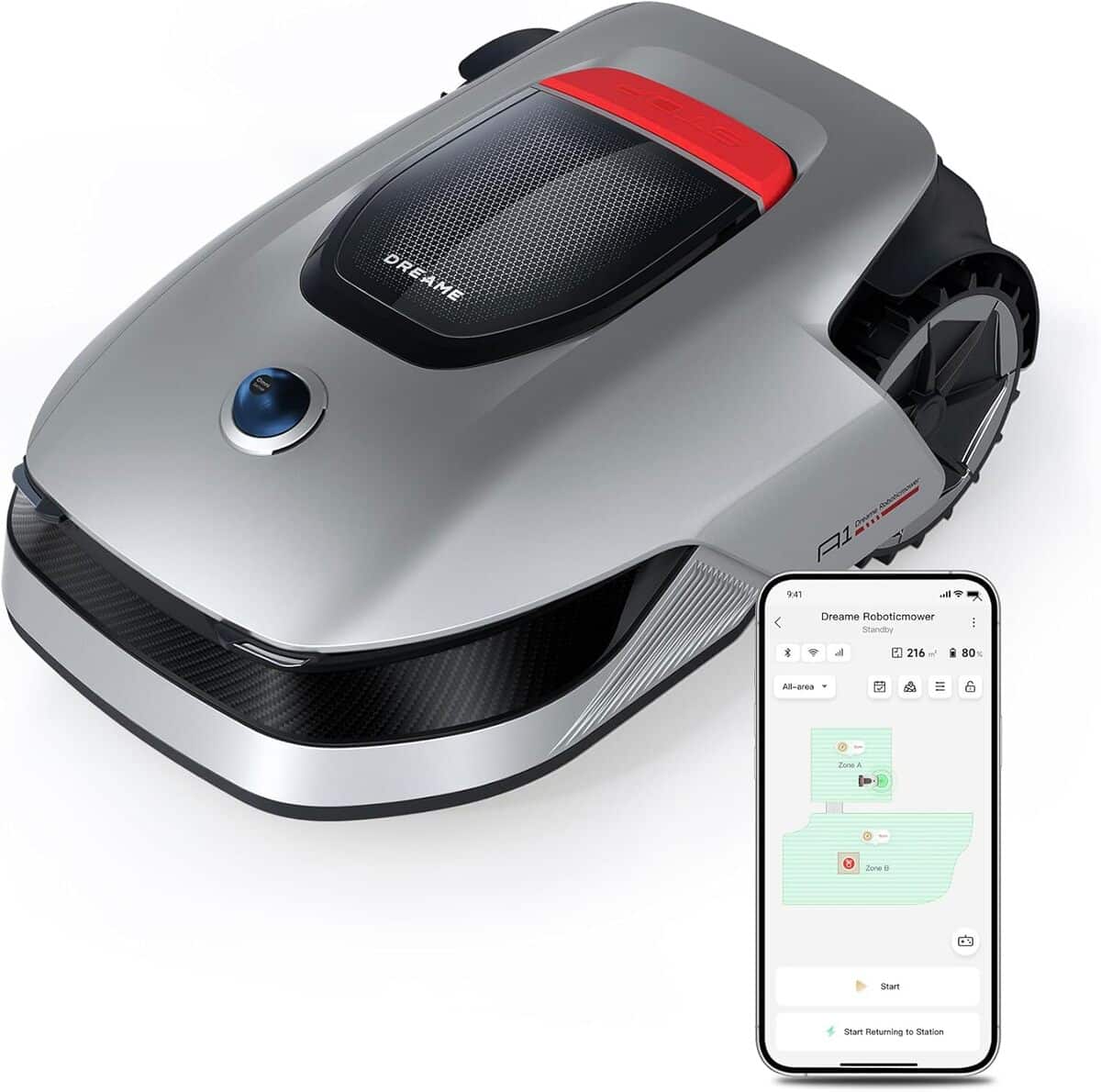 Test du dreame A1 : robot tondeuse intelligente sans fil