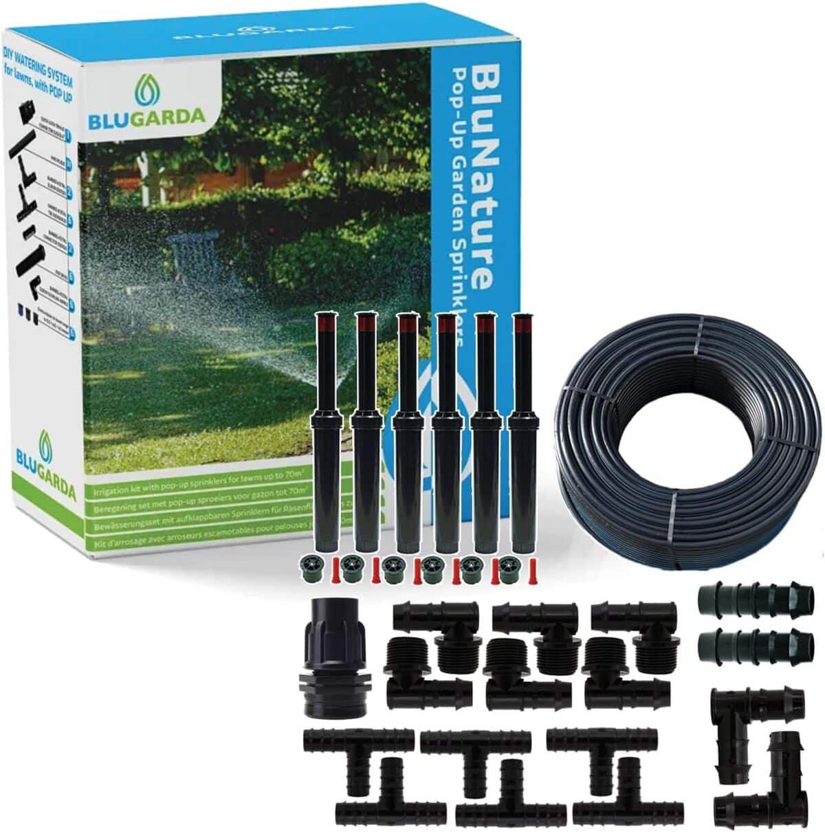 Test du système d'arrosage Pop Up BluGarda BluNature pour jardin