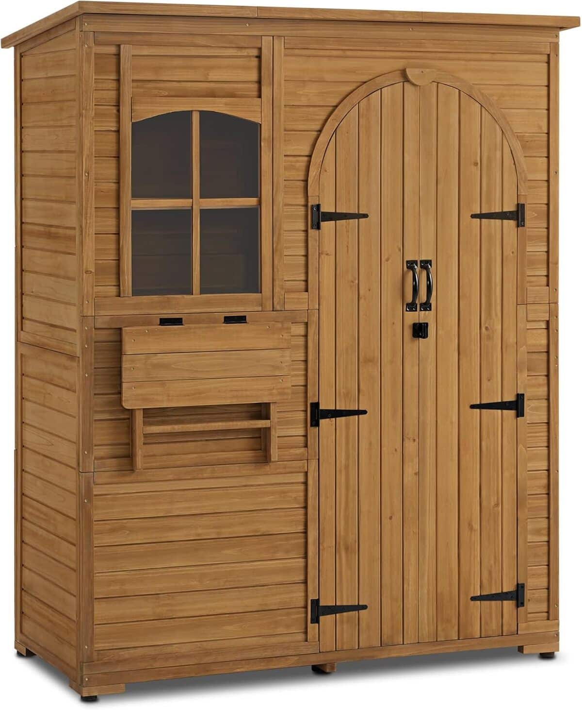 Test : armoire de jardin en bois résistant MCombo 73×144×185 cm