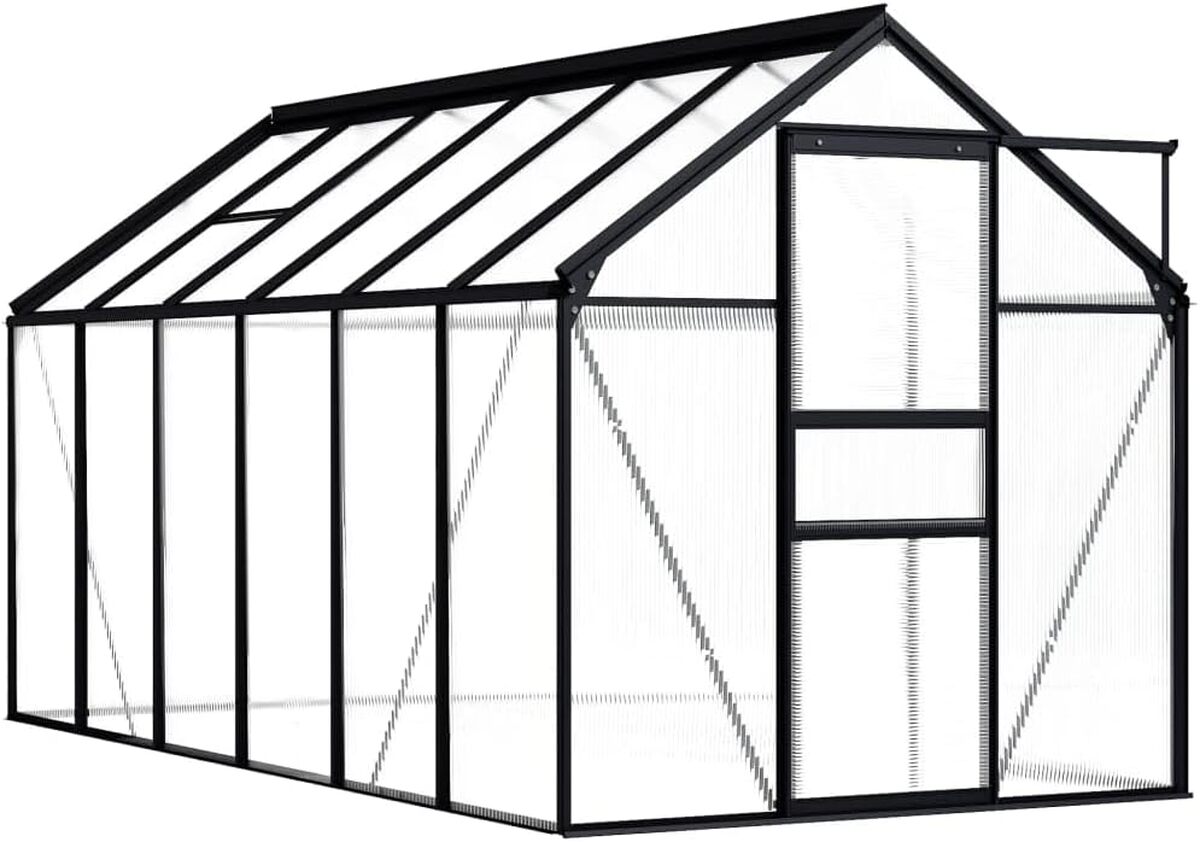 Test : serre Anthracite 7, 03 m² vidaXL en aluminium robuste