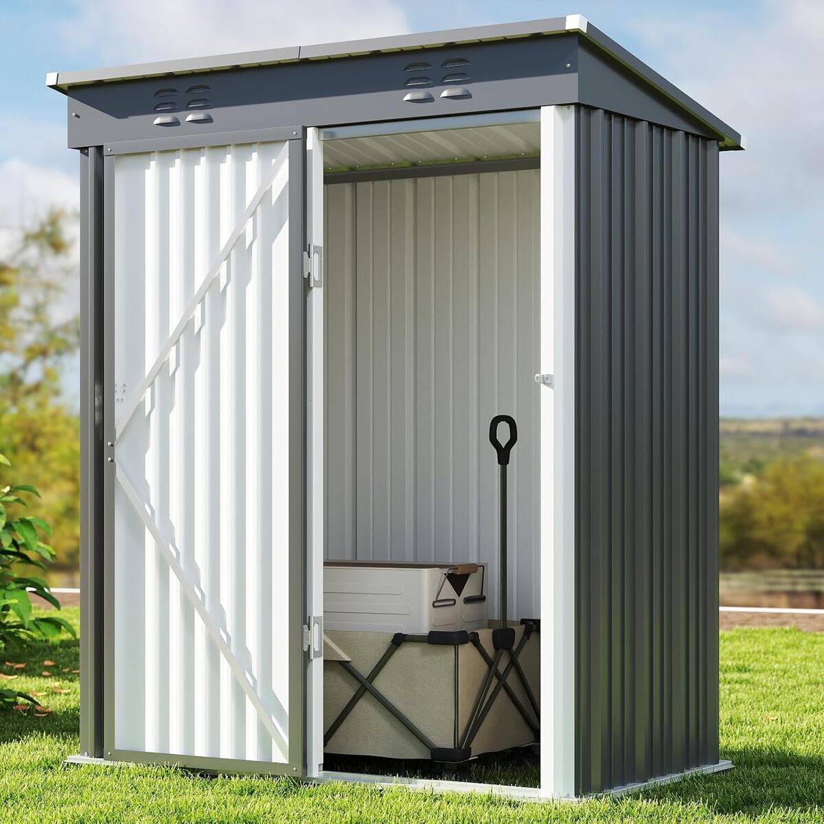 Test : abri de jardin en métal Bealife 180x162x95 cm