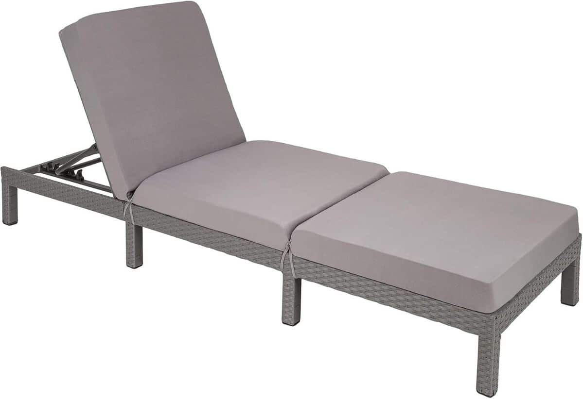 Test chaise longue TecTake inclinable 6 positions