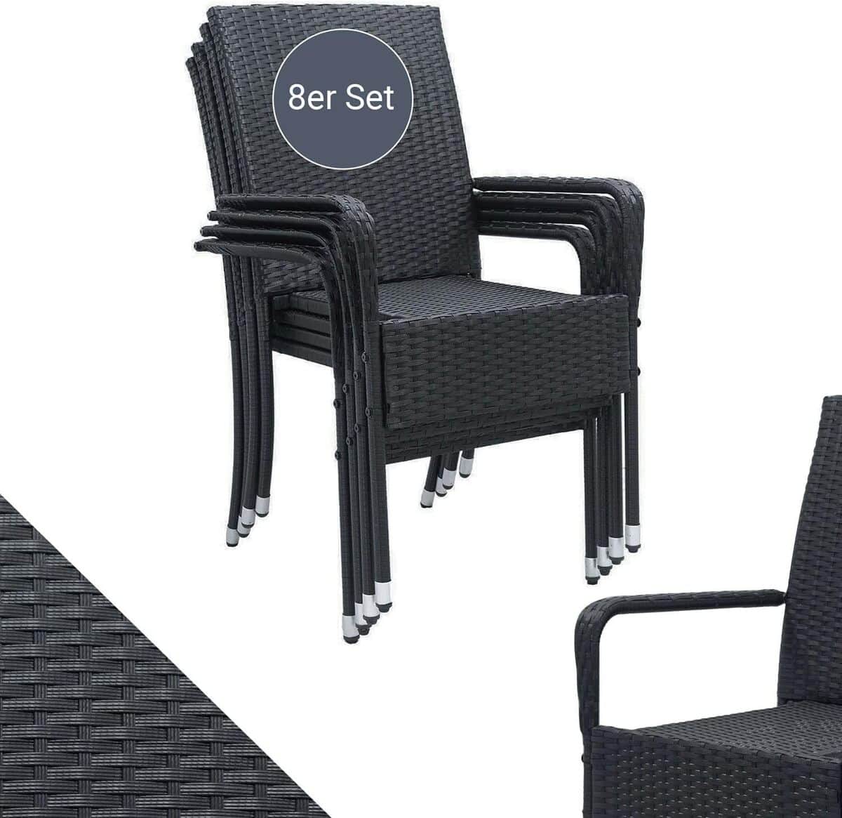 Test des chaises de jardin Yoro en rotin par Juskys