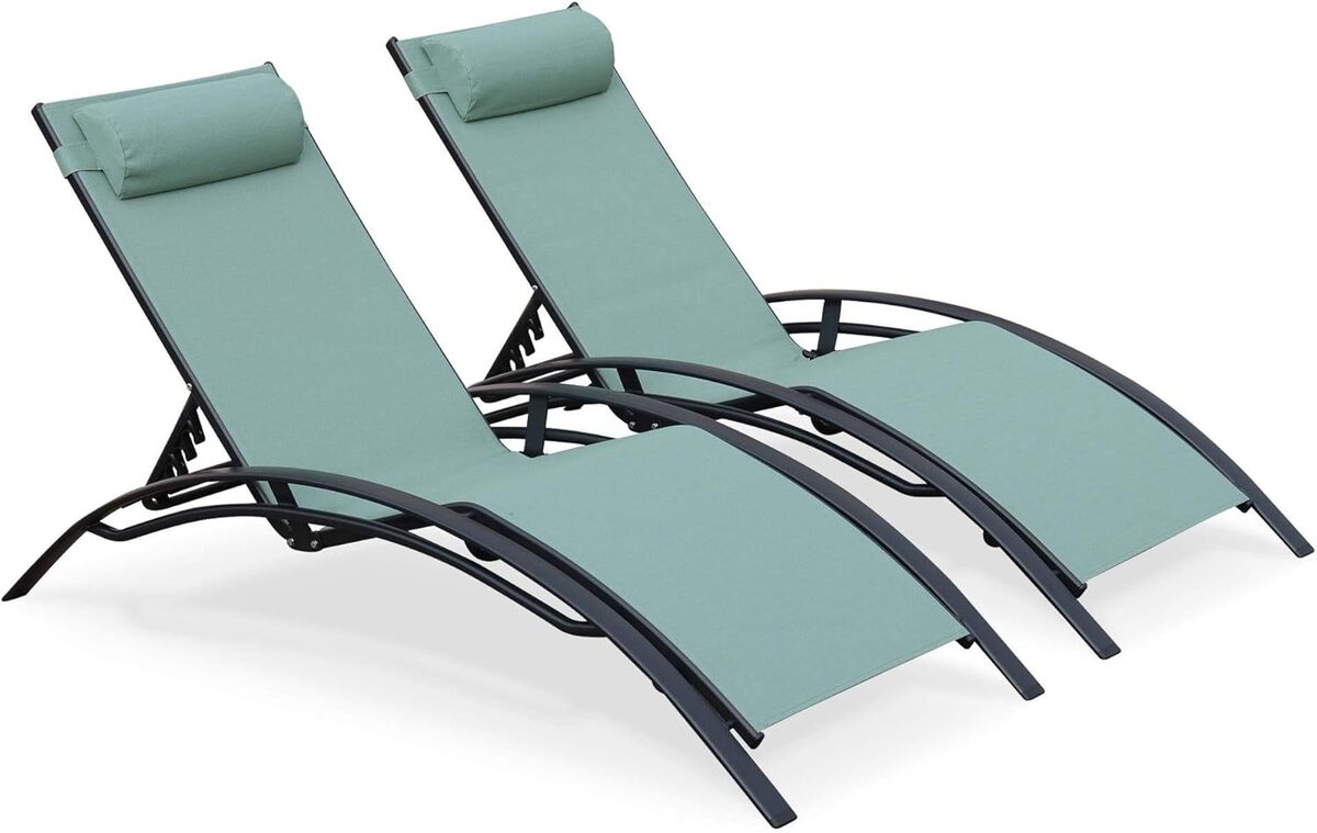 Test : transats Louisa vert de gris d'Alice's Garden