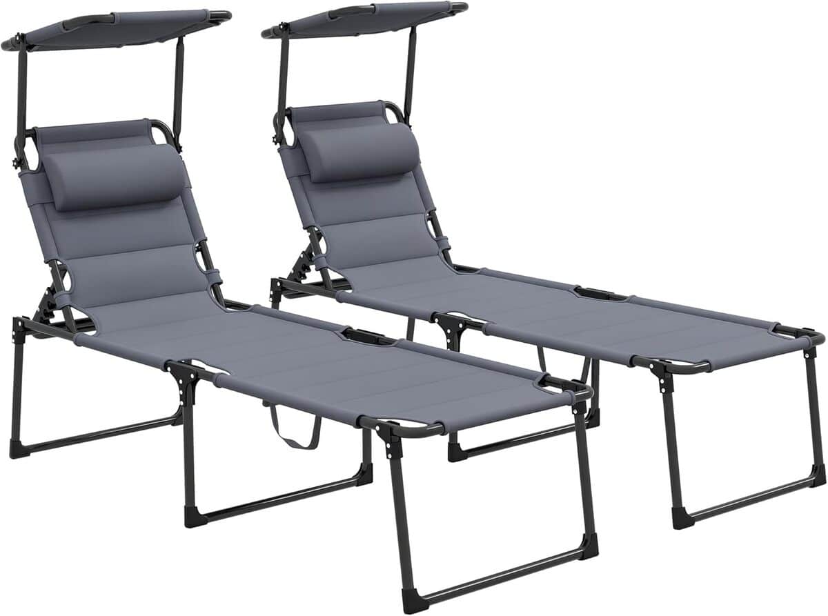 Test Transats Pliables Grand Confort Outsunny Mod le Gris test-transats-pliables-grand-confort-outsunny-mod-le-gris