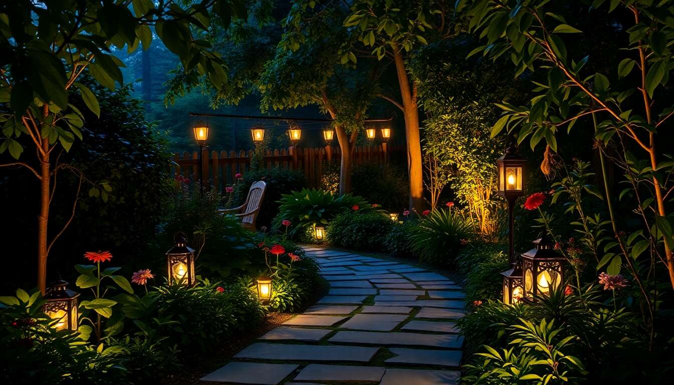 Améliorer l'ambiance du jardin avec l'éclairage adéquat