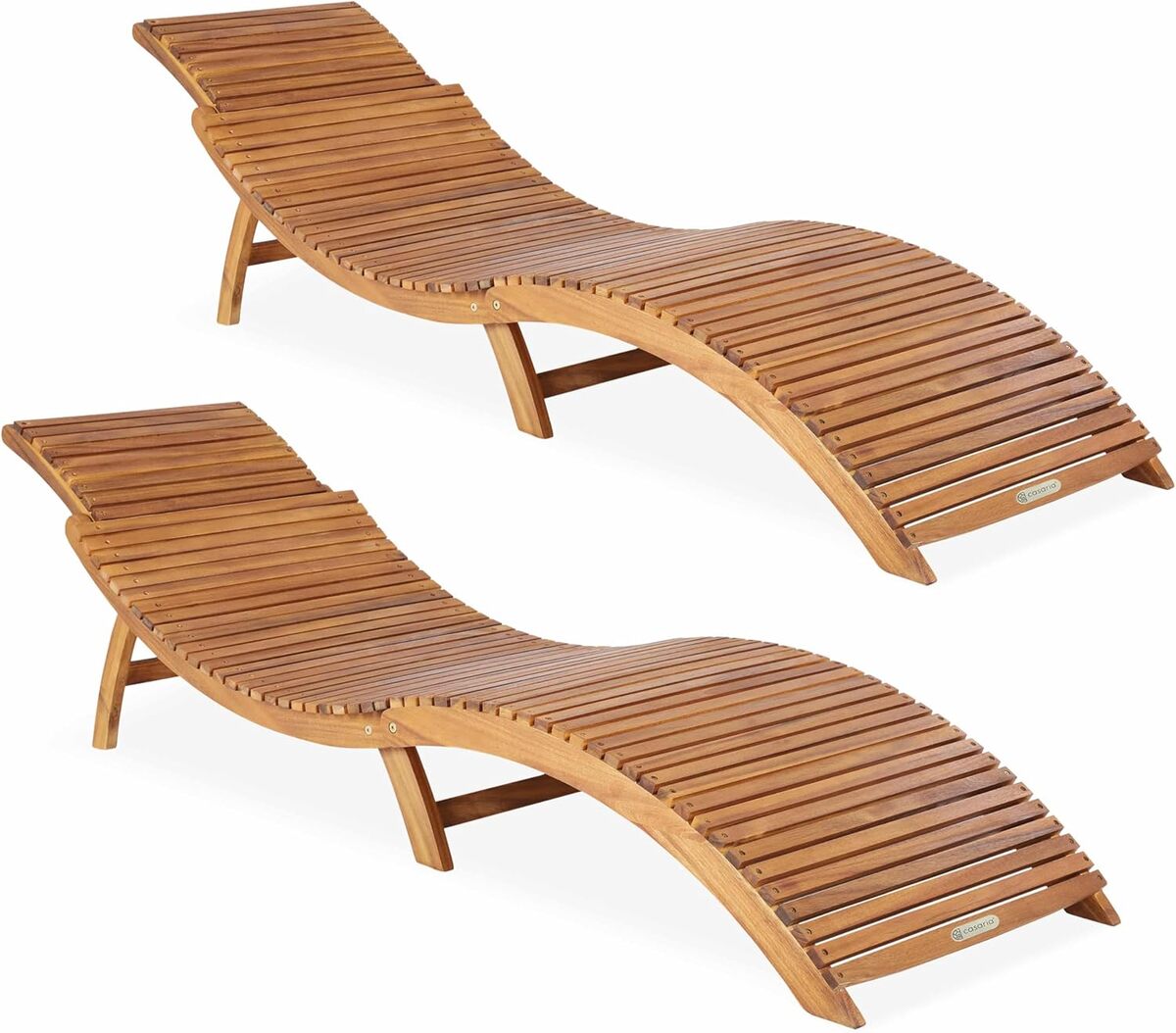 Test : chaise longue Casaria en bois d'acacia pliable
