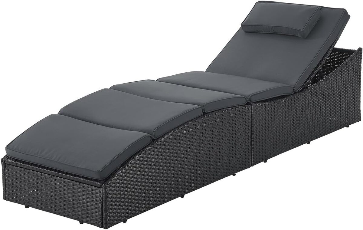 Test : chaise longue pliante Juskys Lamia en polyrotin