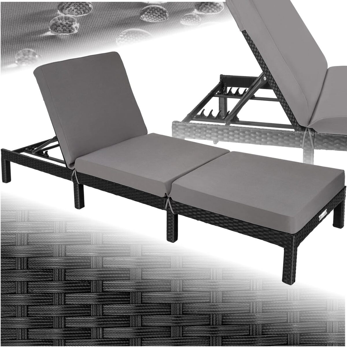 Test : chaise longue TechnTake® inclinable en résine tressée