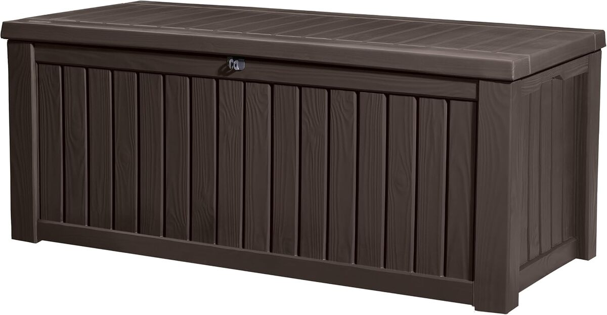 Test du coffre de rangement extérieur Keter Rockwood - 570 litres