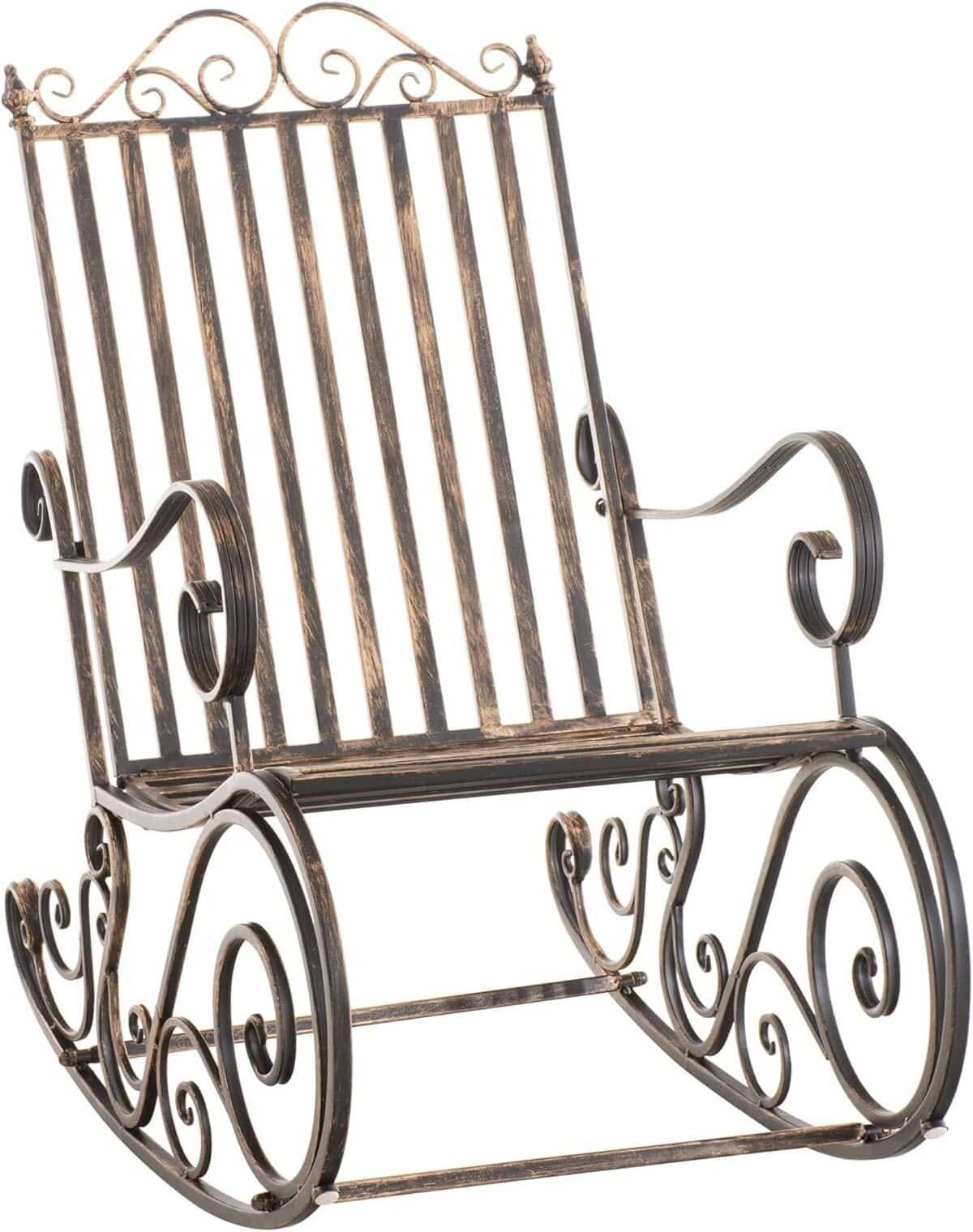 Test fauteuil bascule SMILLA en fer forgé : confort et style pour votre jardin