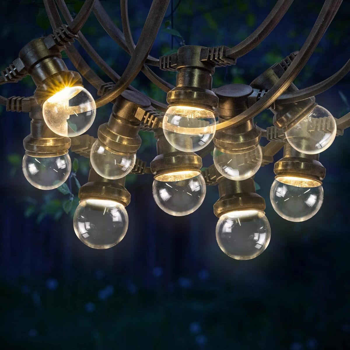 Test : guirlande guinguette Skylanterne 50m, 100 bulbes pour extérieur