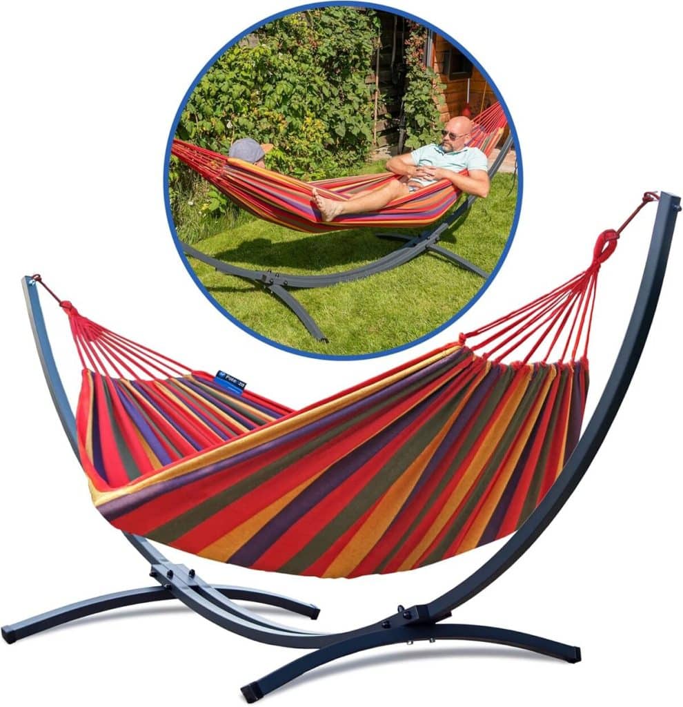 Test : hamac Potenza® avec support métal XXL pour 2 personnes