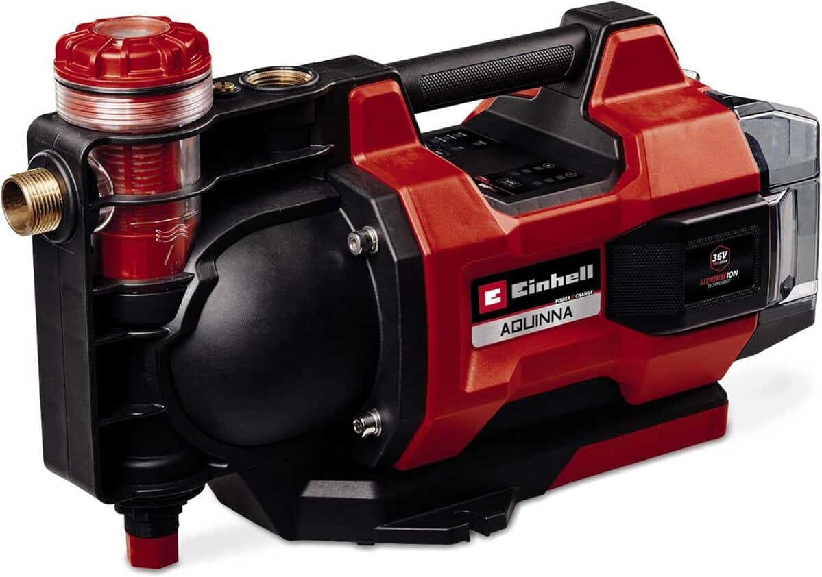 Test de la pompe d'arrosage Einhell AQUINNA 36/38 F LED