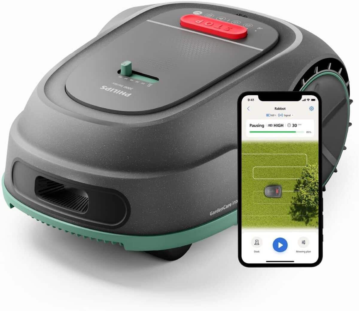 Test de la tondeuse robot Philips Série 3000 : performance et intelligence