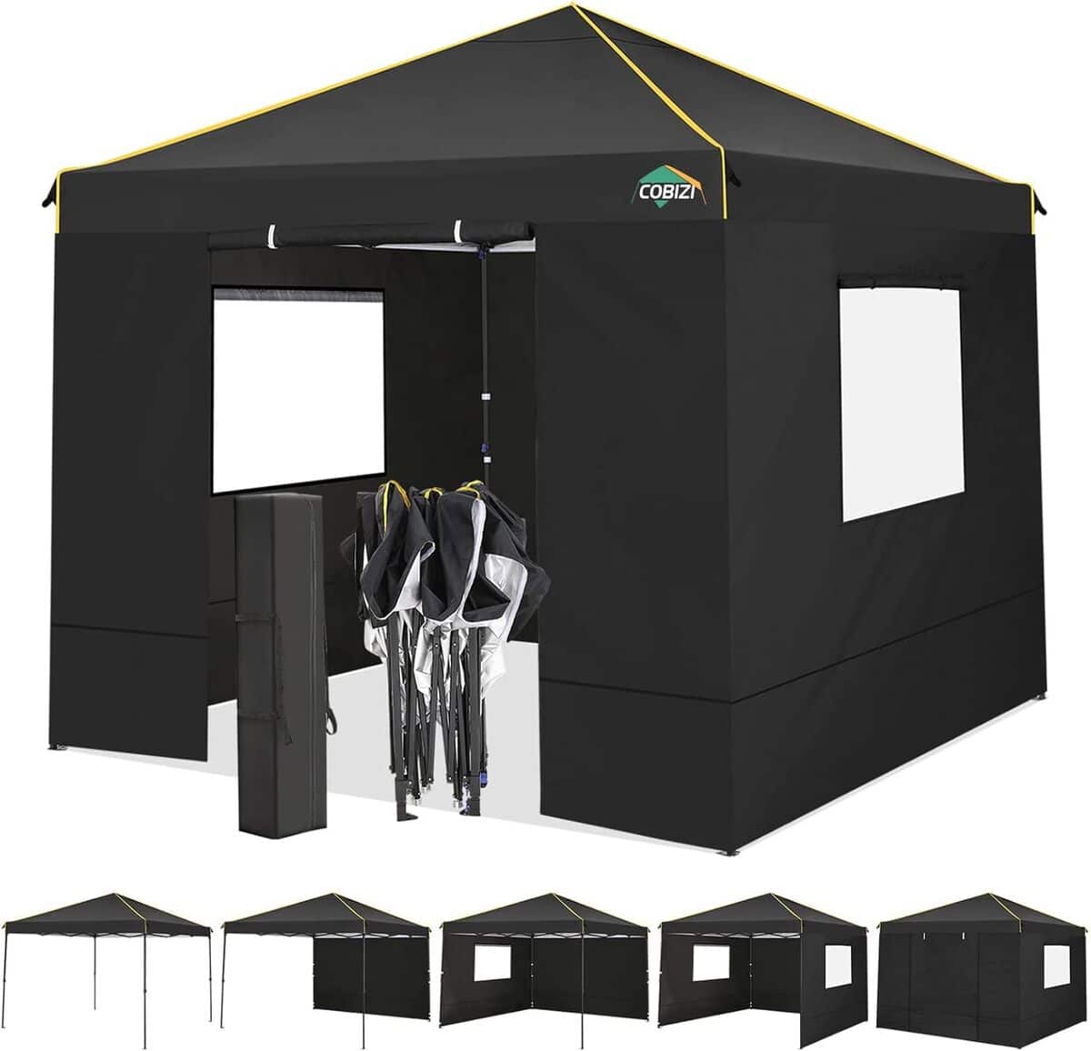 Test de la tonnelle pliante Cobizi 3x3 étanche et stable : idéale pour le camping