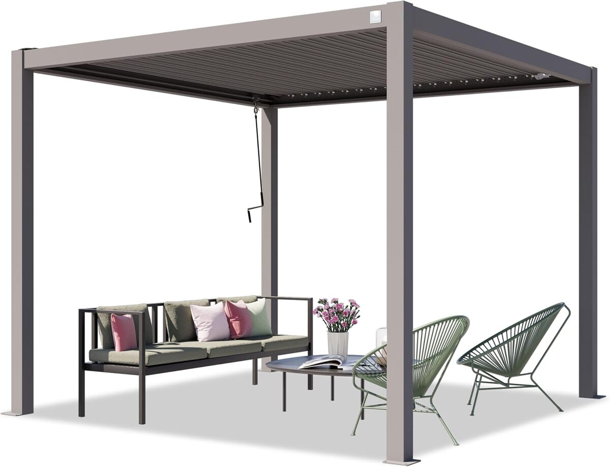 Test : pergola PRIMEYARD avec lames orientables en acier
