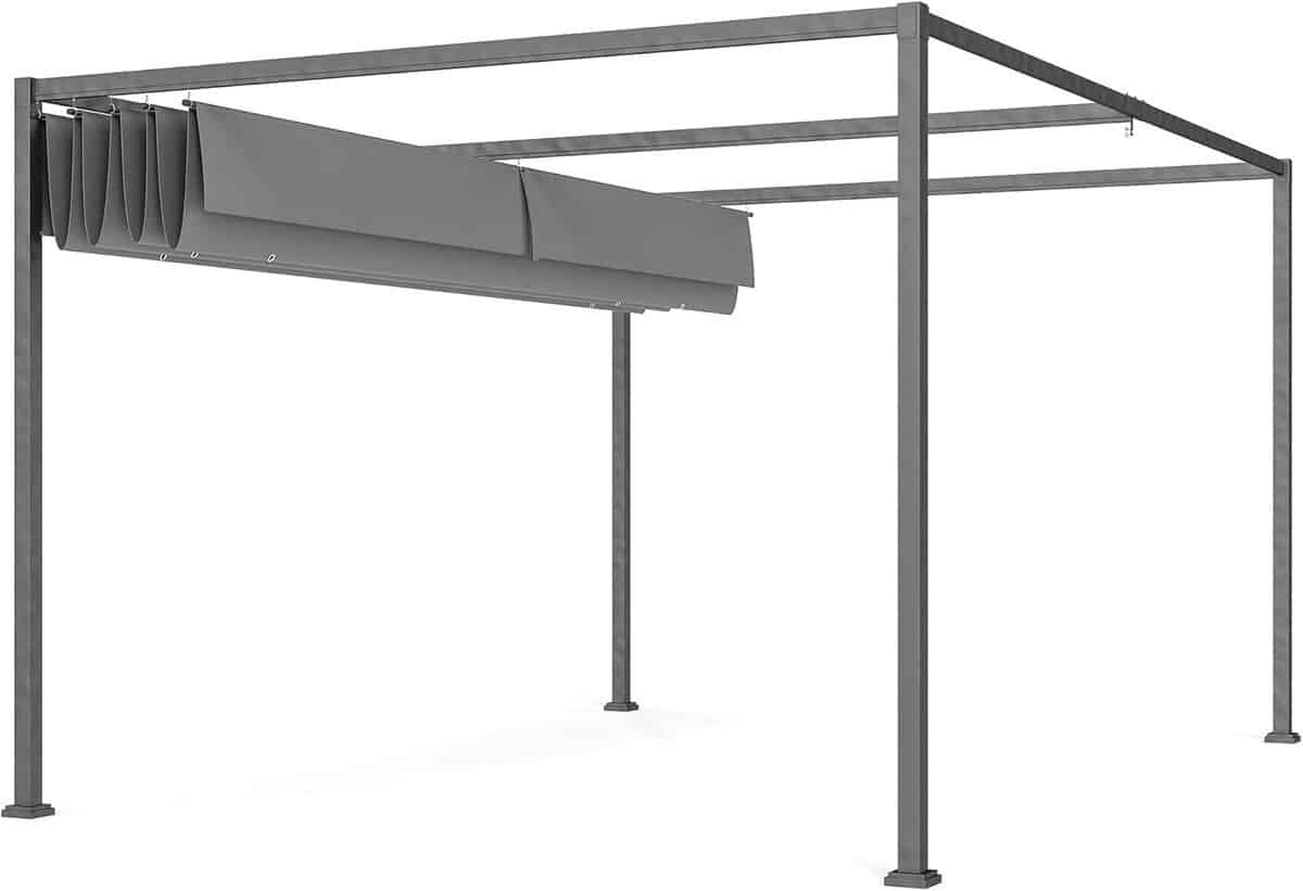 Test : pergola rétractable Outsunny 3 x 2 m structure métal gris
