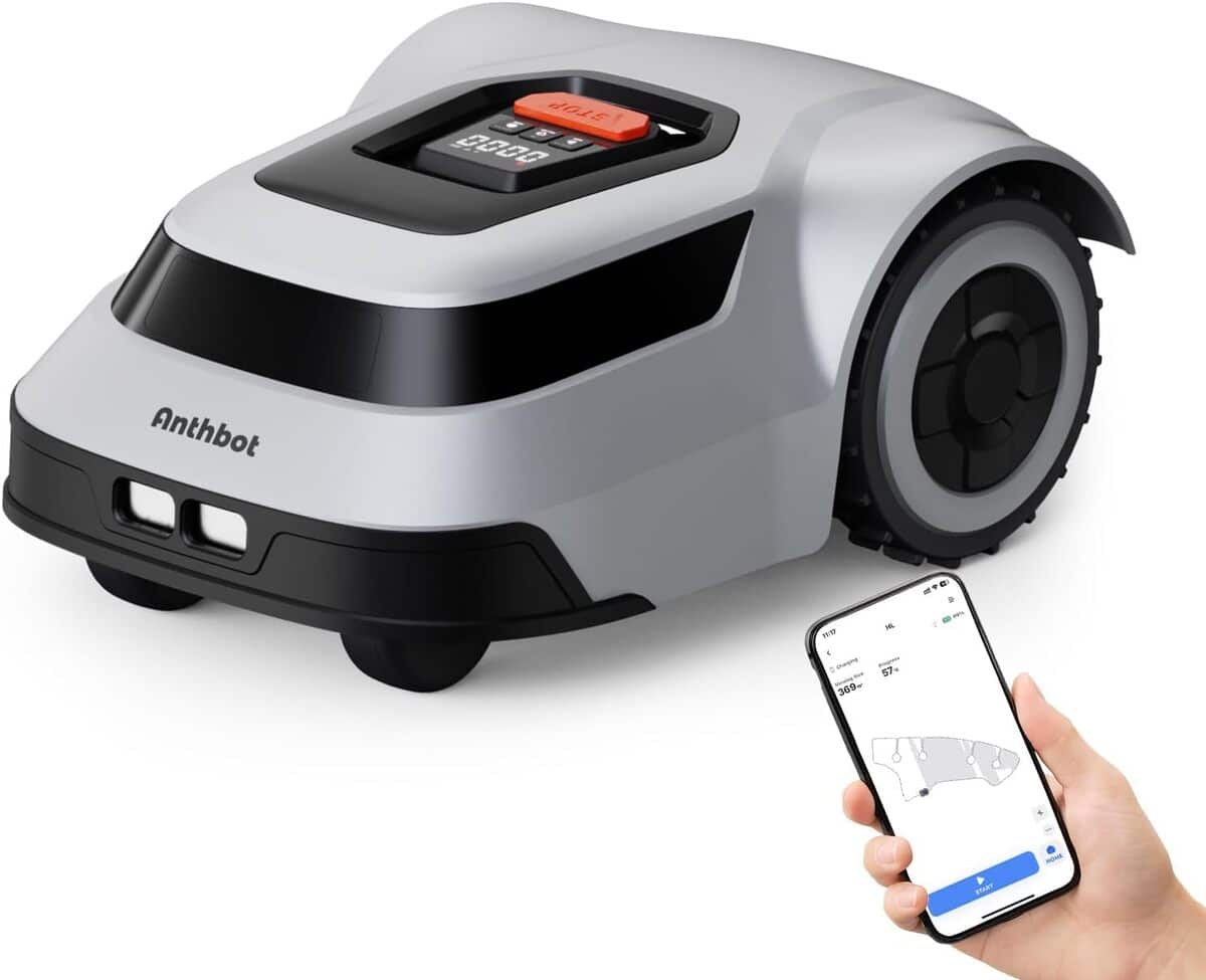 Test : robot tondeuse Anthbot Pion 1000 m², contrôle appli et efficacité 300%