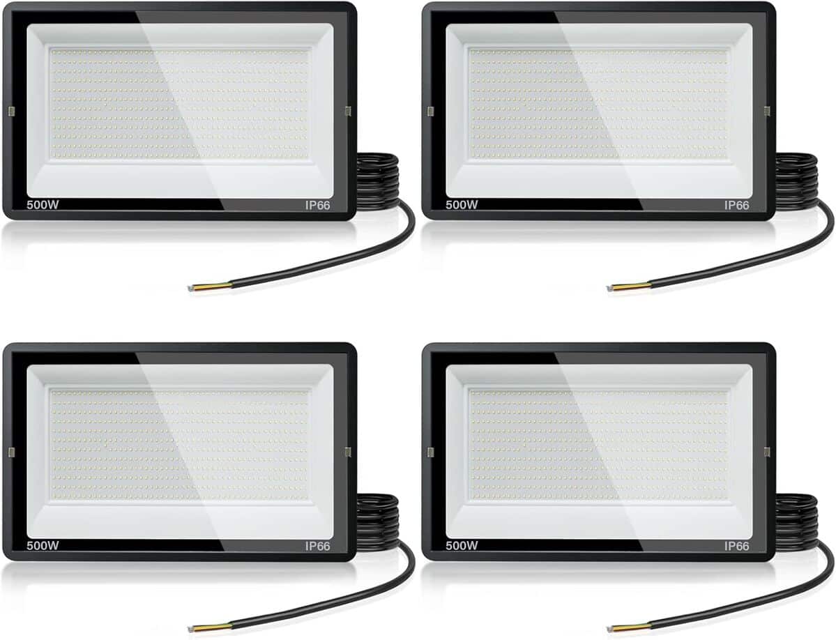 Test : treoir projecteur LED extérieur 500W, éclairage puissant et étanche