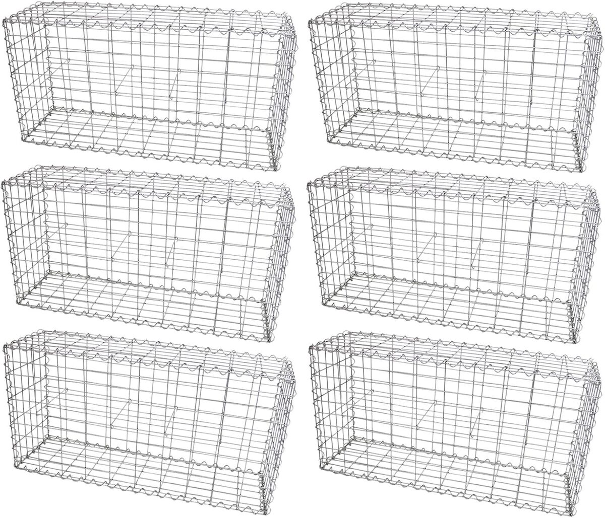 Avis : paniers de gabions argentés Monstershop pour un extérieur stylé