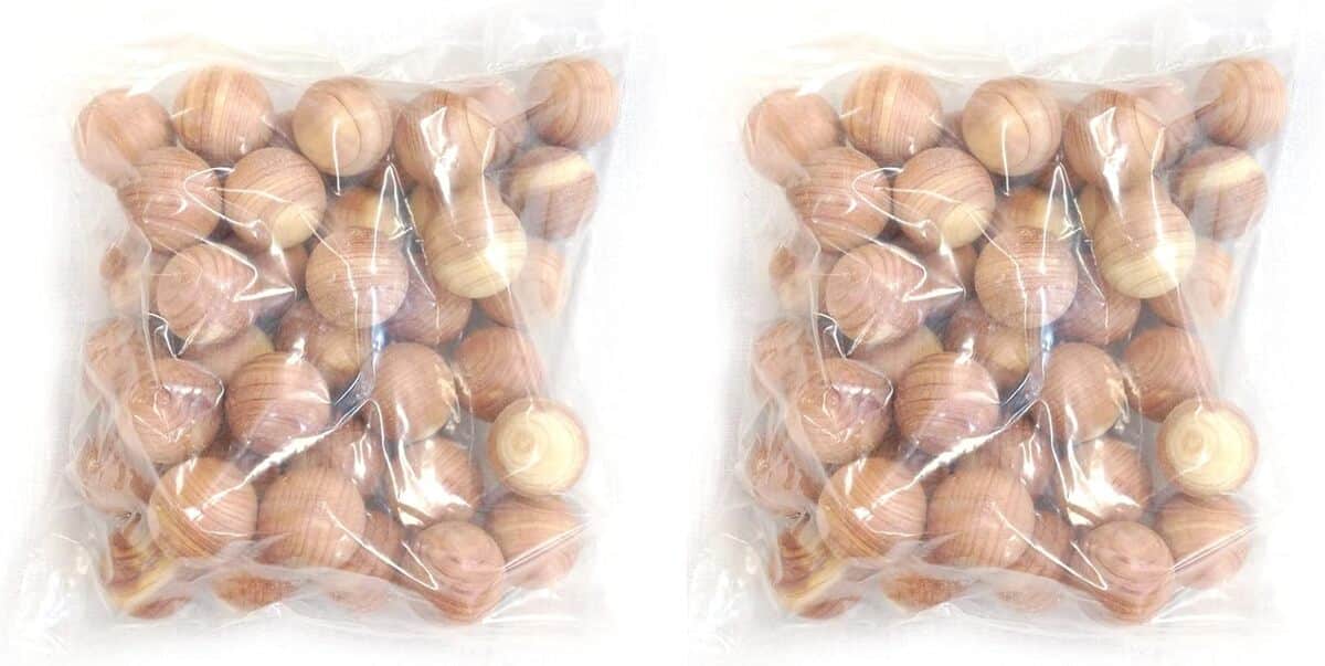 Test : accessoires de rangement Cedar Elements (boules de cèdre 80/PK)