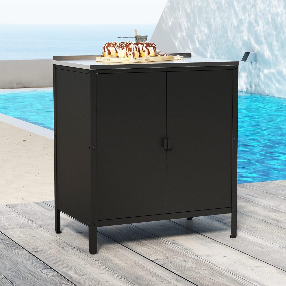 Test : armoire basse casa.pro, rangement polyvalent pour jardin et intérieur