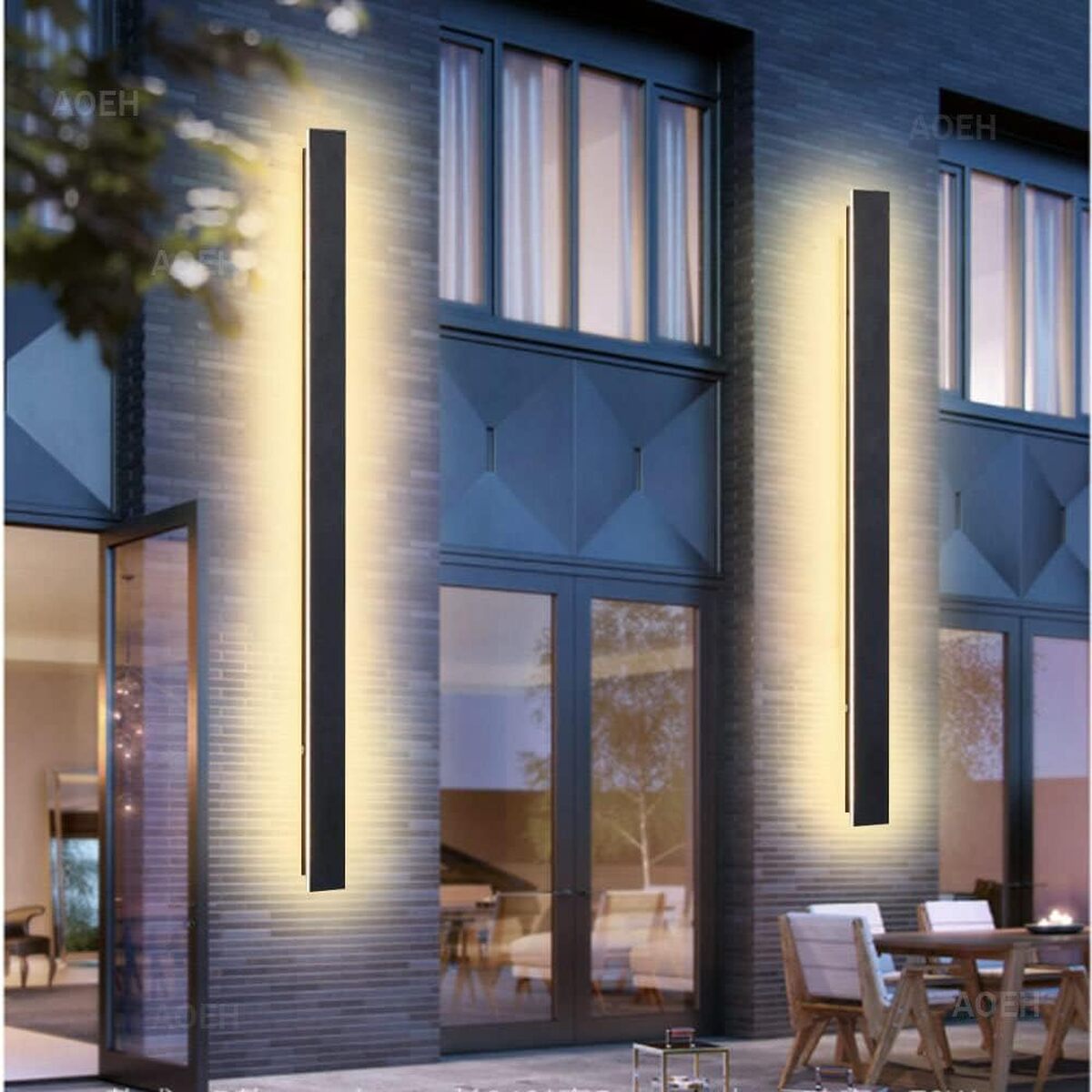Test de l'applique murale Villa noire 40W IP65 : élégance et efficacité