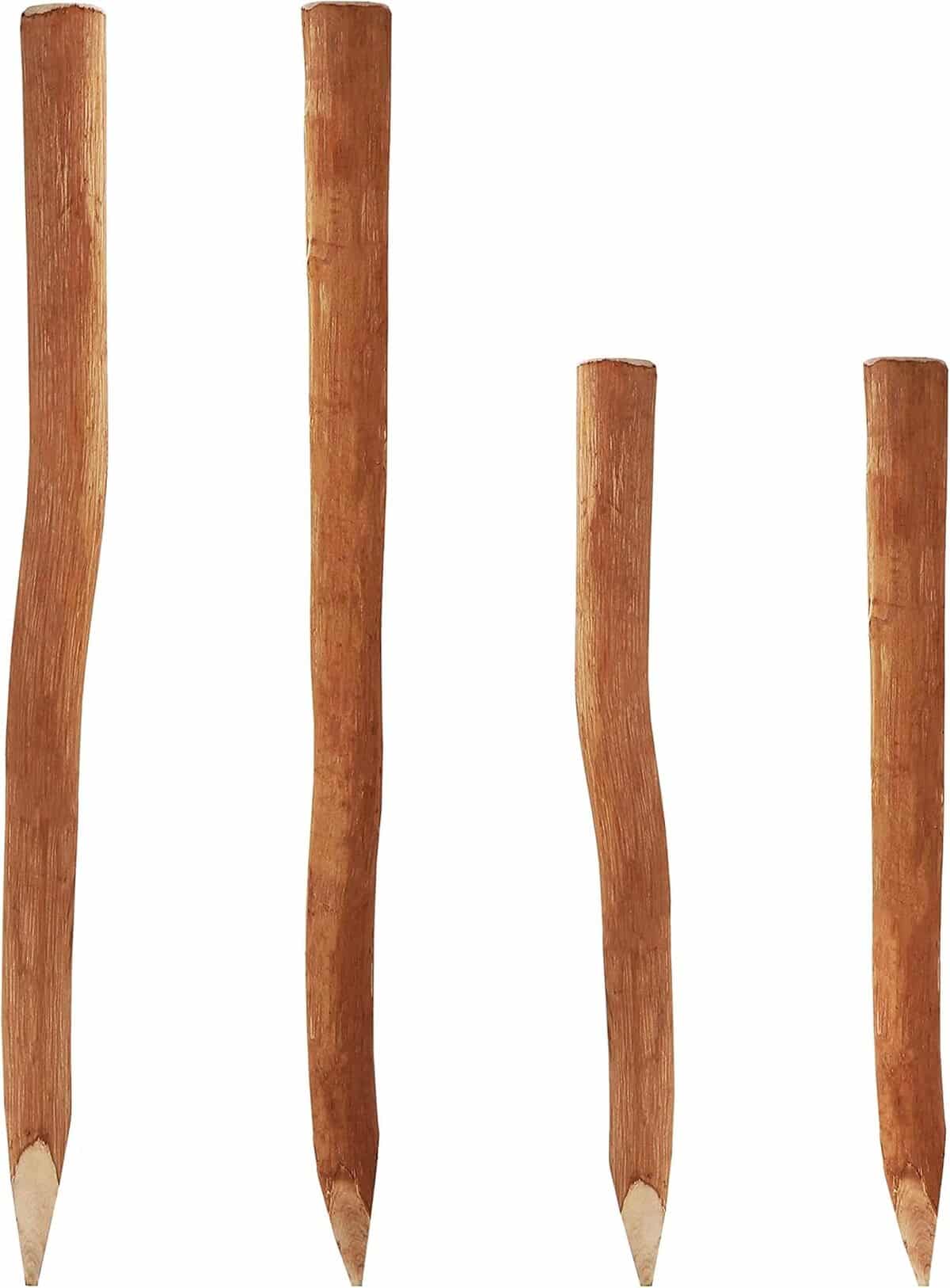 Test des poteaux bois noisetier 1, 5m : robustesse et élégance