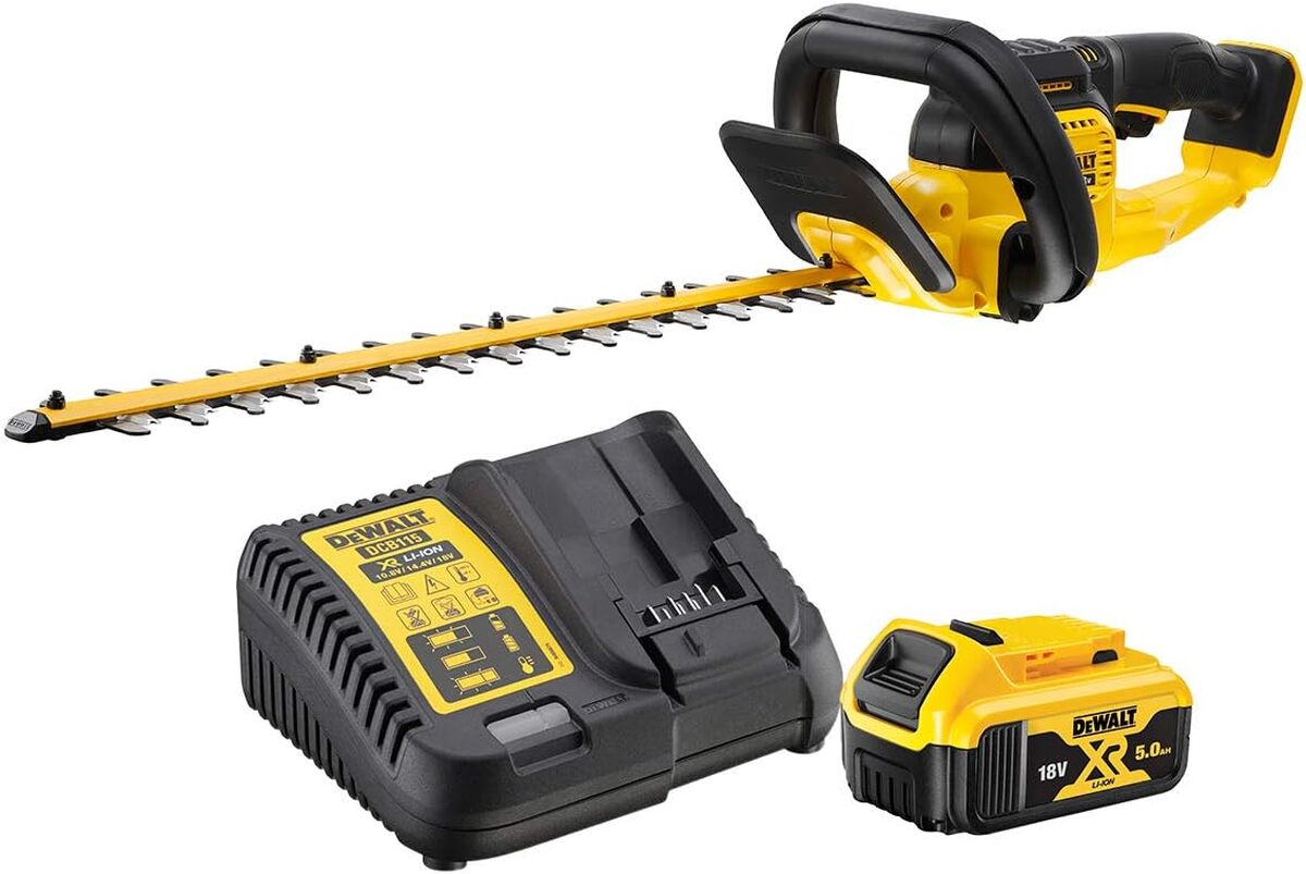 Test du taille-haie brushless Dewalt DCMHT563P1-QW sans fil 18V