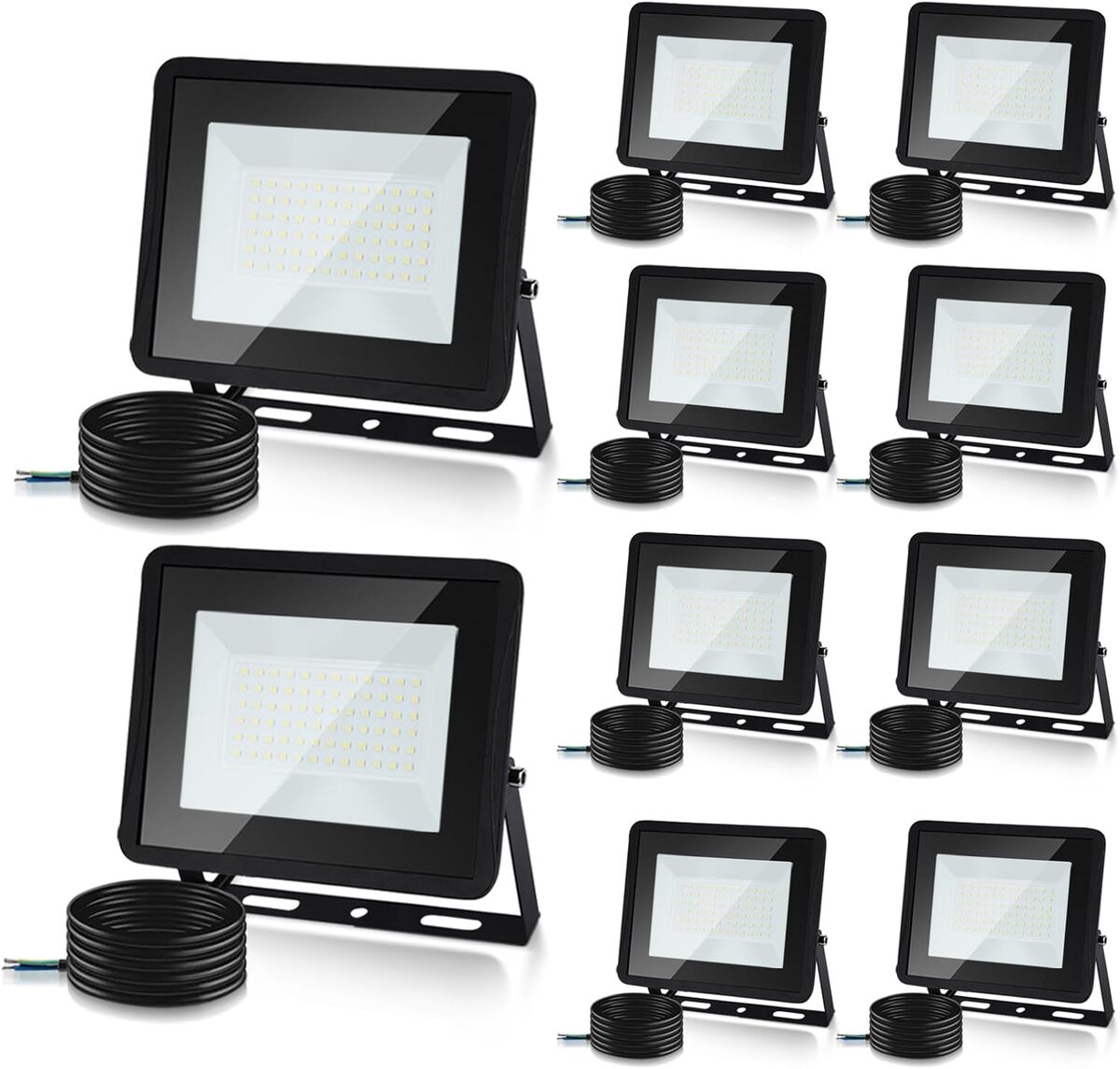 Test : projecteur LED Lospitch 100W, lot de 10, iP66 étanche