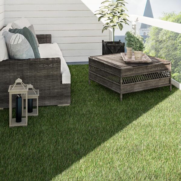 Paco Home Gazon Synthétique Jardin Balcon Terrasse Tapis Gazon Intérieur Extérieur Lavable Naturel Doux Effet Nature, Modèle:25mm, Dimension:200x300cm