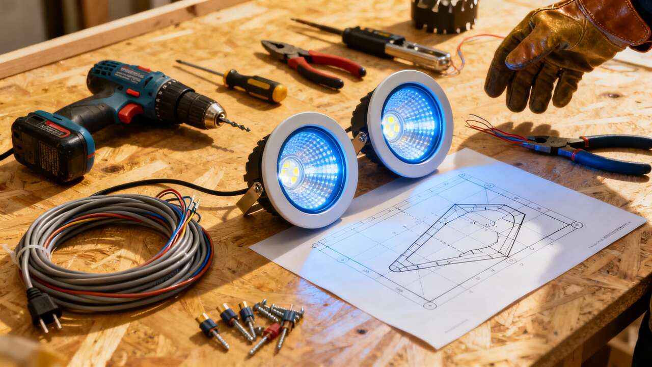 Installer des spots LED : étapes à suivre