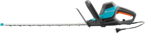 Taille-haies électrique ComfortCut 600/55 de Gardena : taille-haies avec moteur de 600 W, 55 cm de longueur de lame, écartement des dents de 27 mm, poignée ergonomique et butée de protection (9834-20)