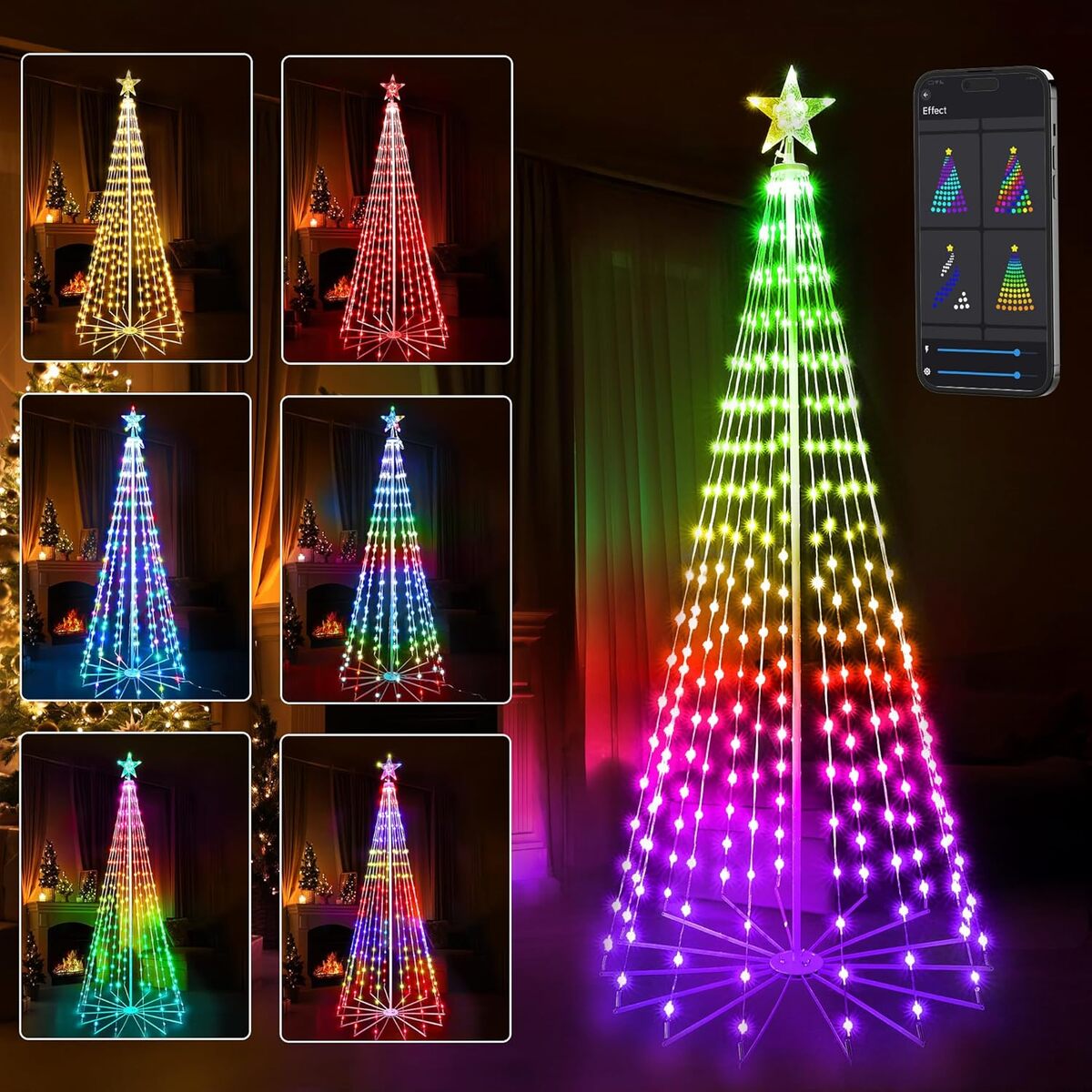 Test : brizLabs arbre de Noël lumineux 265 LED et contrôle APP