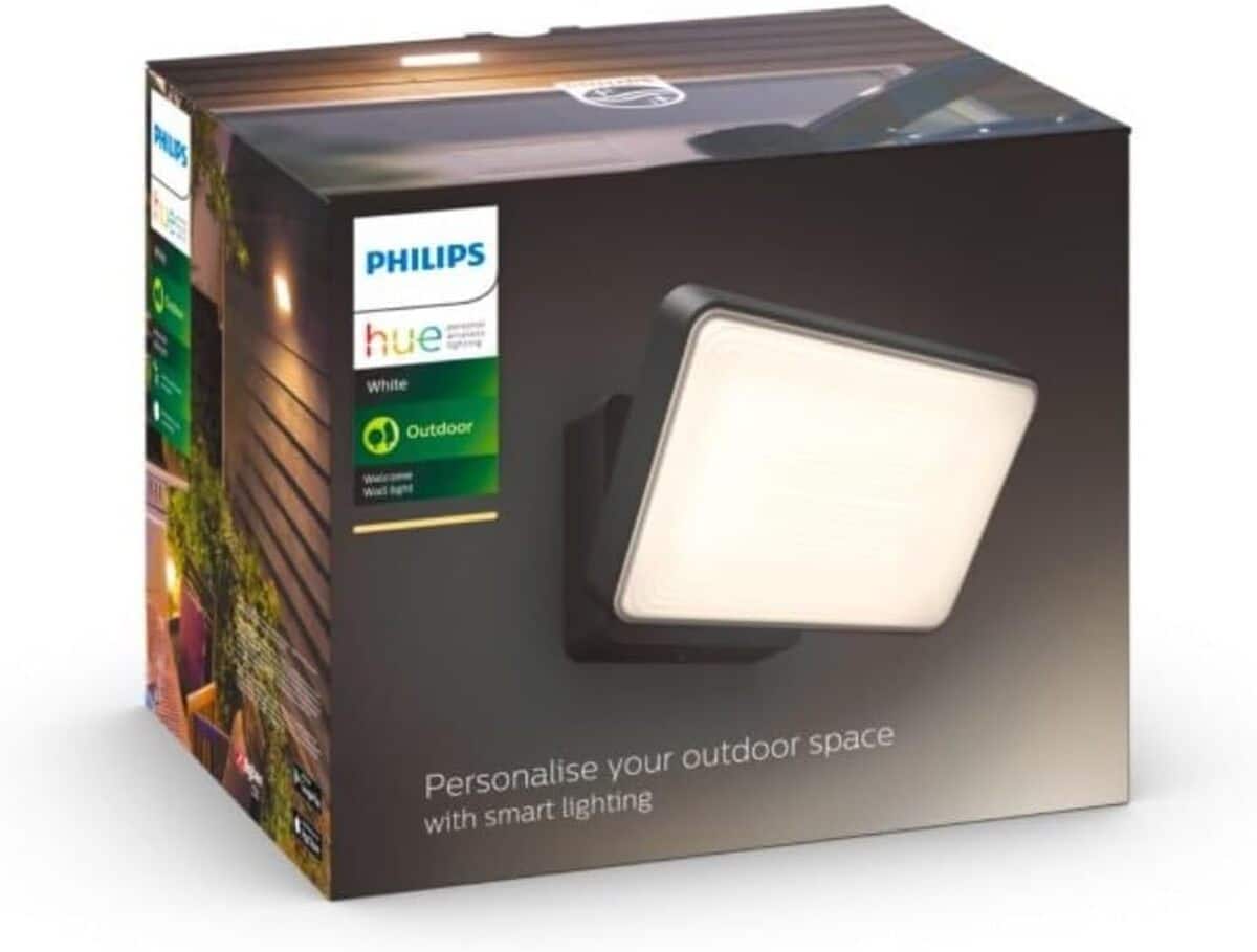 Test du projecteur extérieur Philips Hue White Welcome : compatible Alexa et Google Assistant