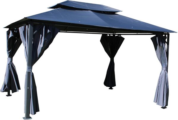 Pergola Indra autoportante en Aluminium/Acier 3x4m