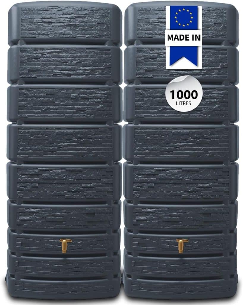 Test 4rain Slim Stone Decor : kit citerne 1000L gris graphite