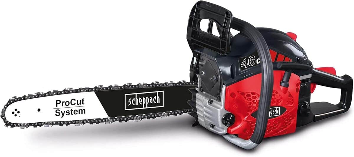 Test de la scheppach tronçonneuse thermique CSH46 : puissance et confort au rendez-vous