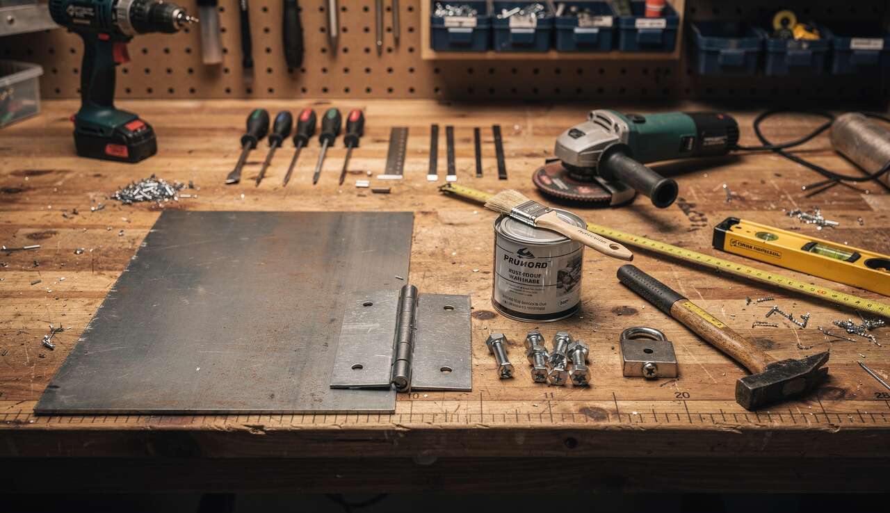 Comment construire un portillon en tôle et plaques d'acier ?