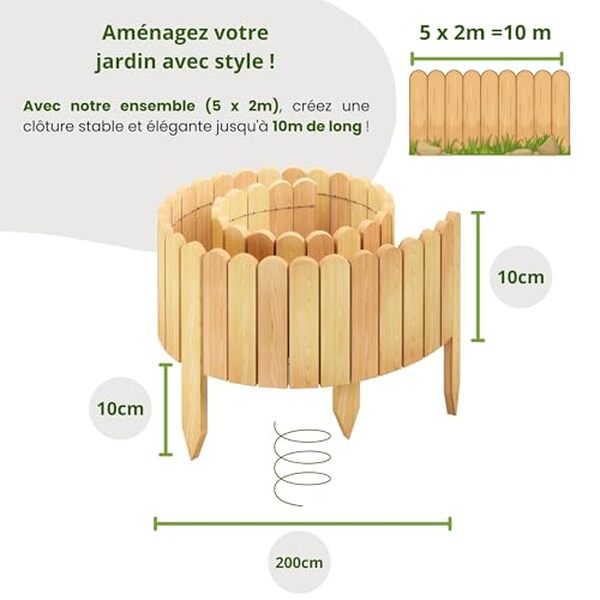 Découvrez notre analyse approfondie de la bordure de jardin modulable Floranica en bois. Avis, installation et conseils pour embellir votre extérieur avec une solution pratique et esthétique.