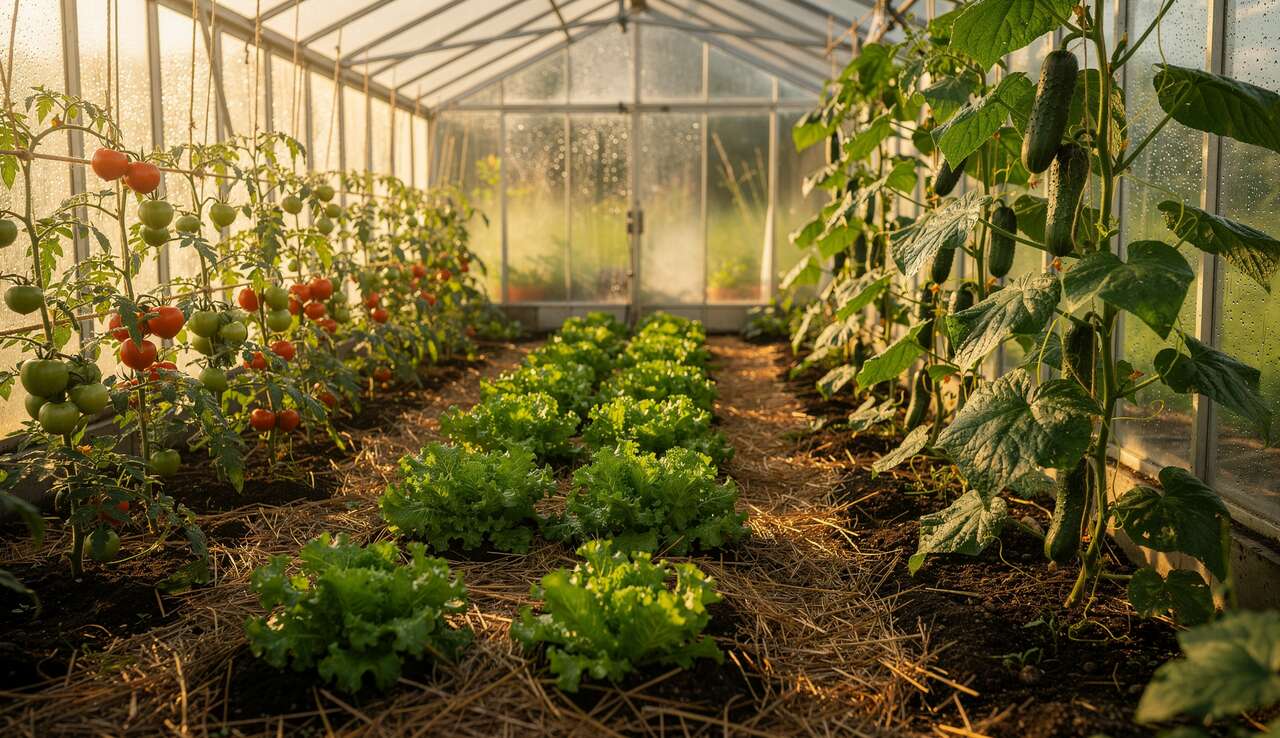 Utilisation du paillage dans votre serre