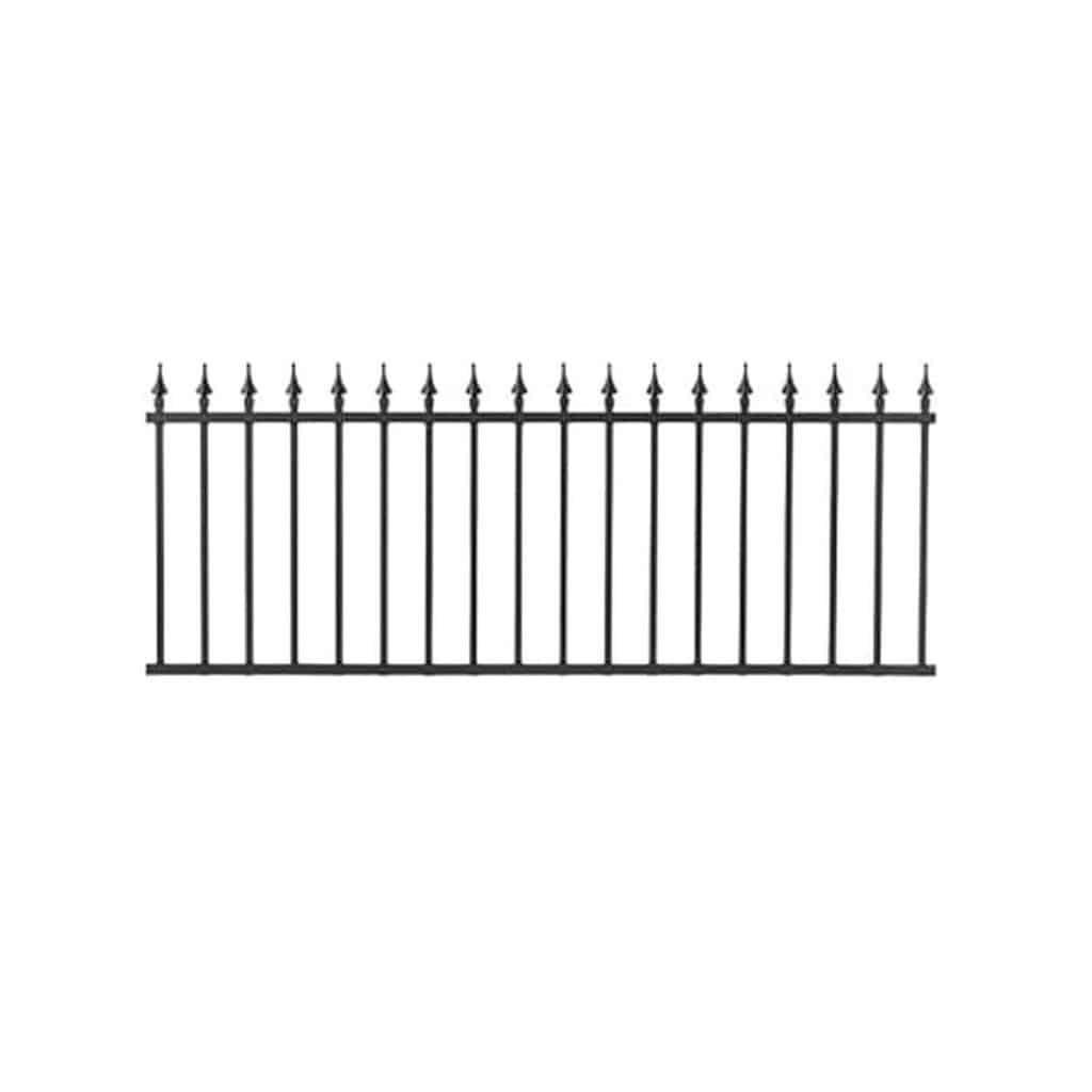 Clôture de jardin aluminium noire 2m - test et avis Gardenode