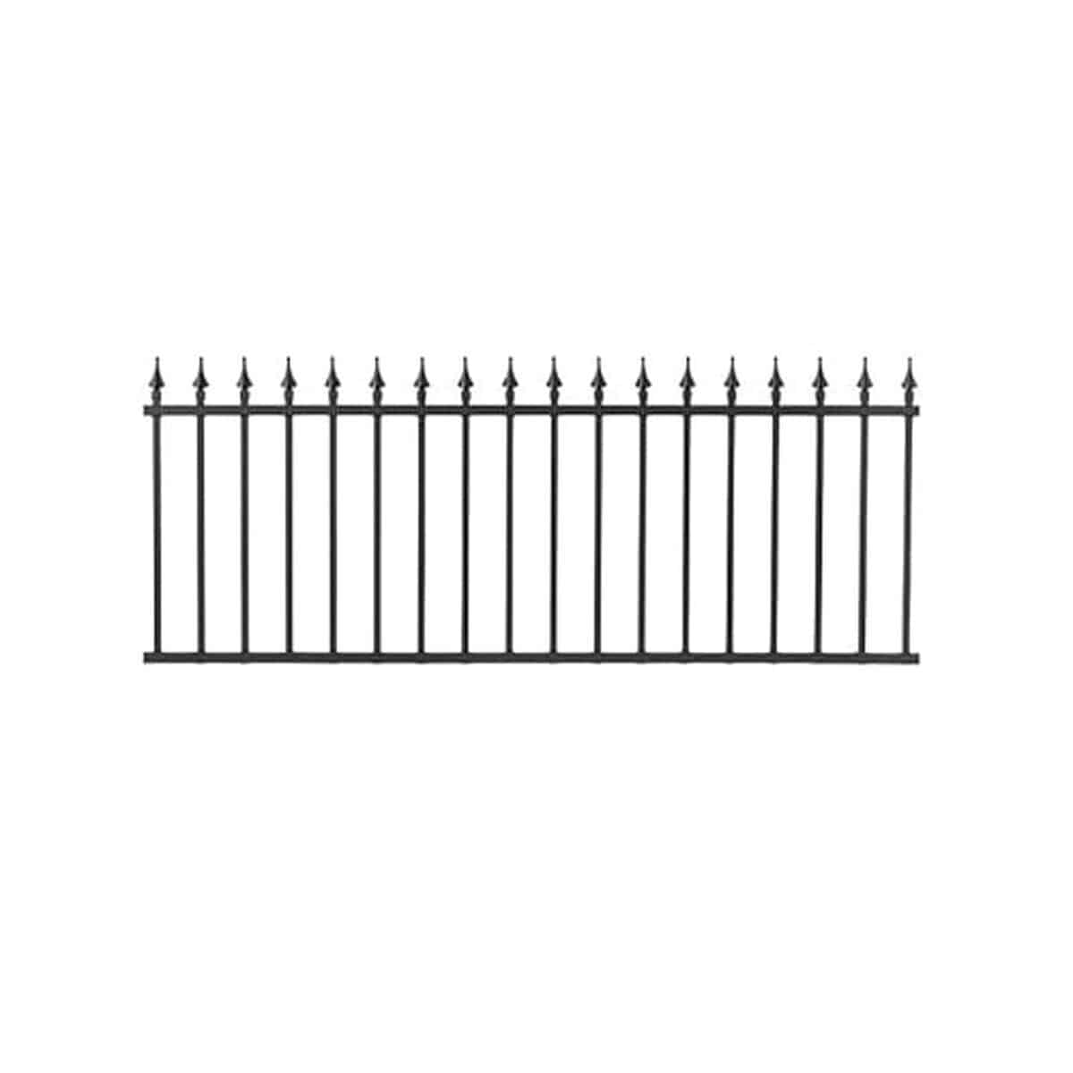 Clôture de jardin aluminium noire 2m - test et avis Gardenode