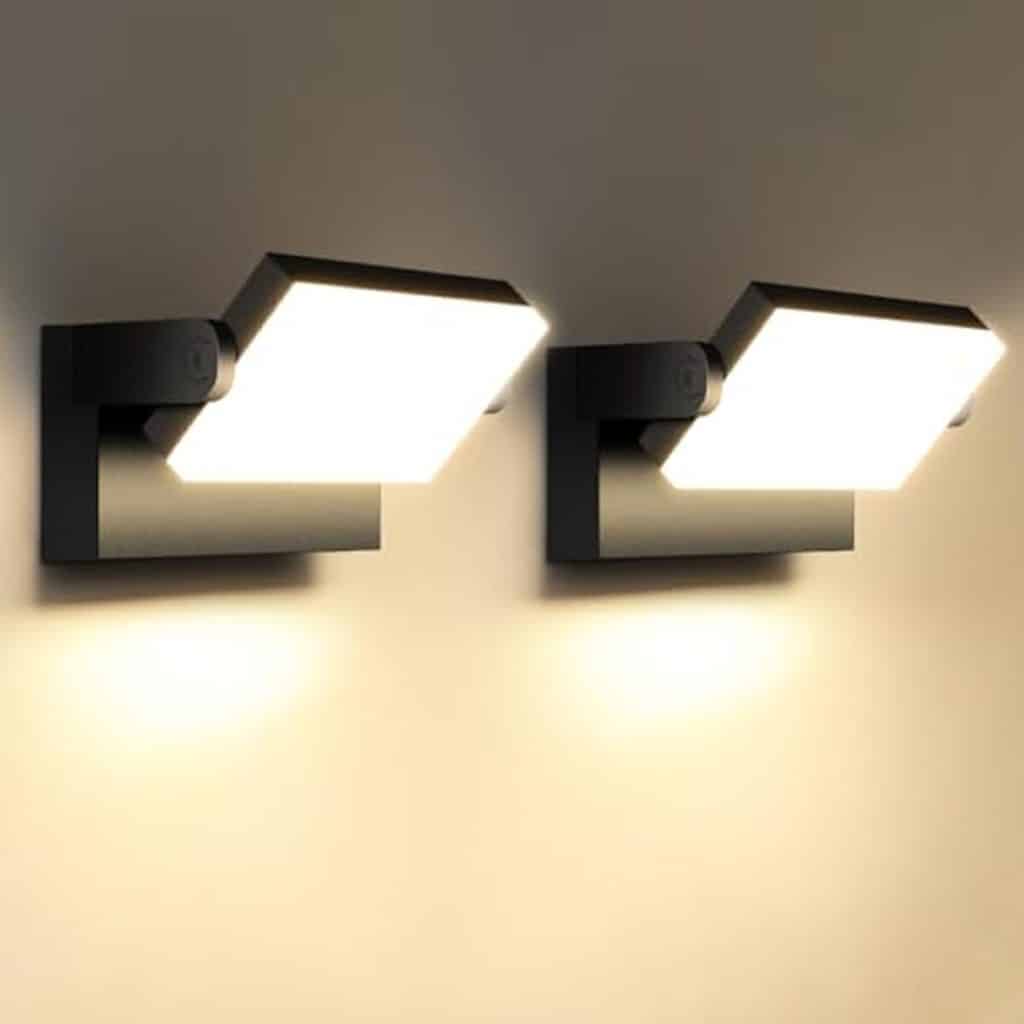 Test : applique murale Kingwei 60W étanche avec LED rotatif