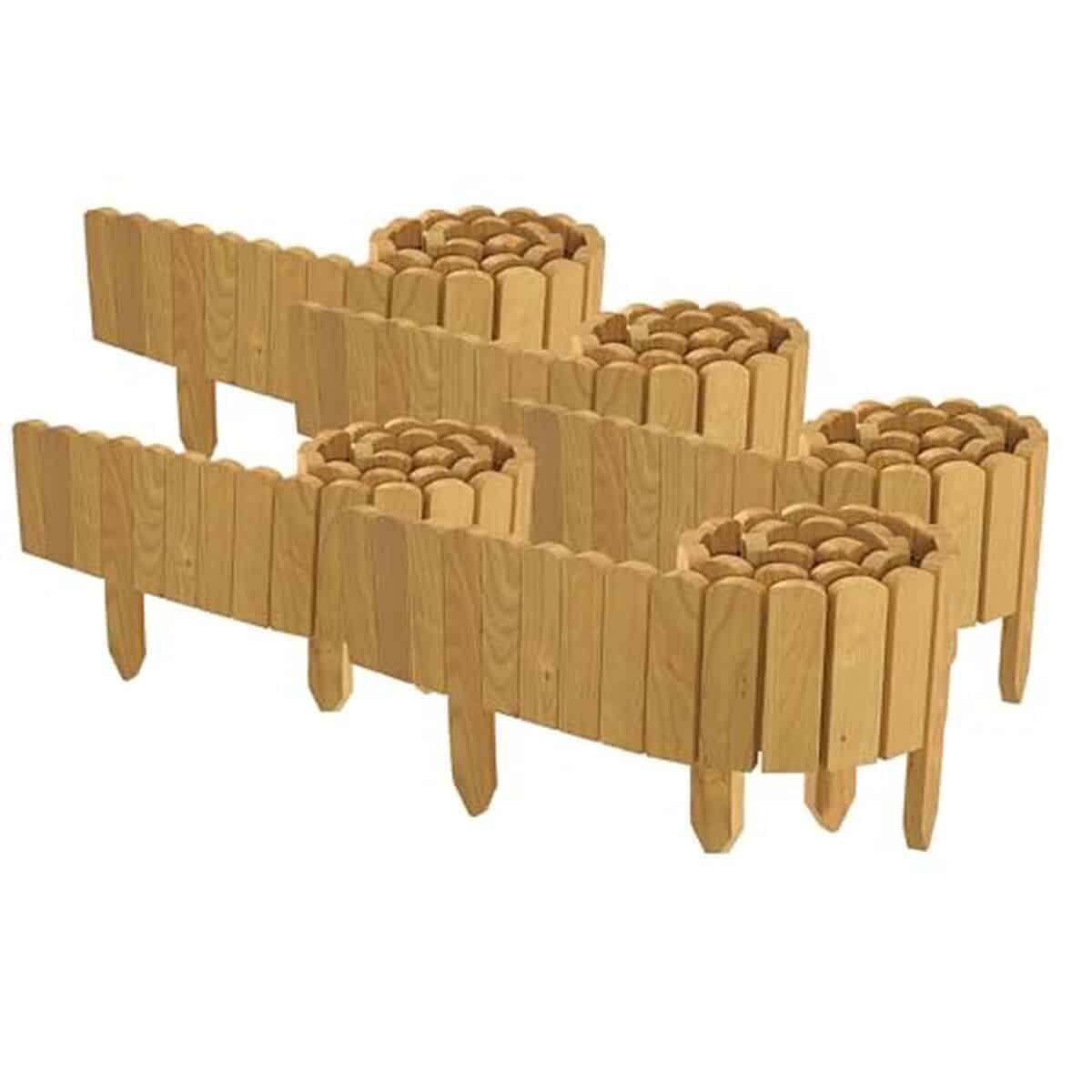 Test de la bordure de jardin modulable Floranica 10 m en bois